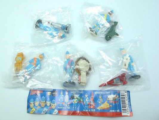 Yujin Gerry Anderson Thunderbirds Gashapon 5 Trading Collection Figure Set - Lavits Figure