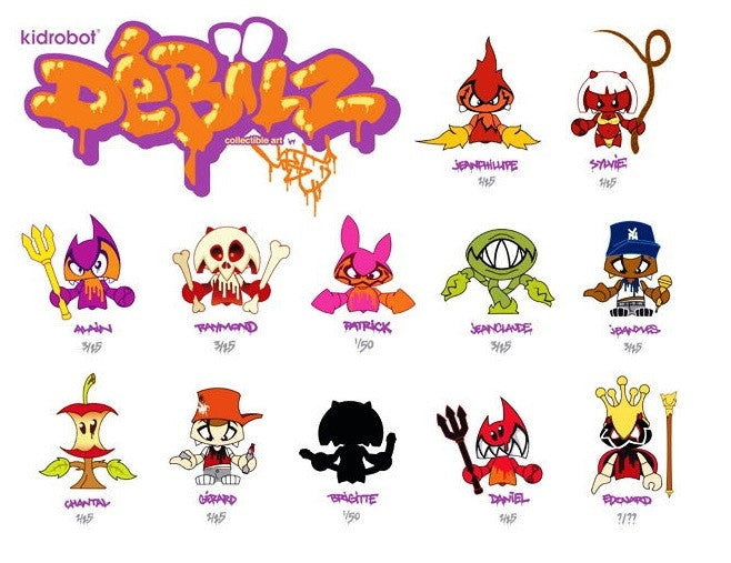 Kidrobot Mist Debilz Collectible Art Series Seal Box 10 Random Mini Box Figure Set - Lavits Figure
- 3