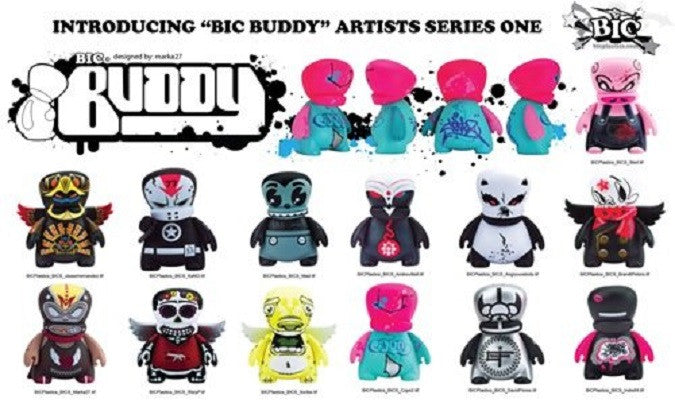 BIC Plastics Buddy Artist Series 1 Sealed Box 10 Random 3" Vinyl Figure Set - Lavits Figure
 - 2