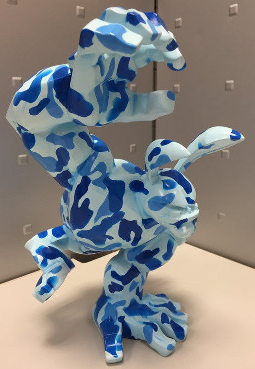 Coarsetoys Mark Landwehr Paw! Customized 3 Limited A Bathing Ape Blue 12" Vinyl Figure - Lavits Figure
 - 2