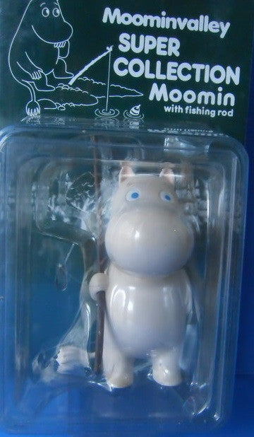 The Story of Moomin Valley Super Collection Moomin with Fishing Road Trading Figure - Lavits Figure