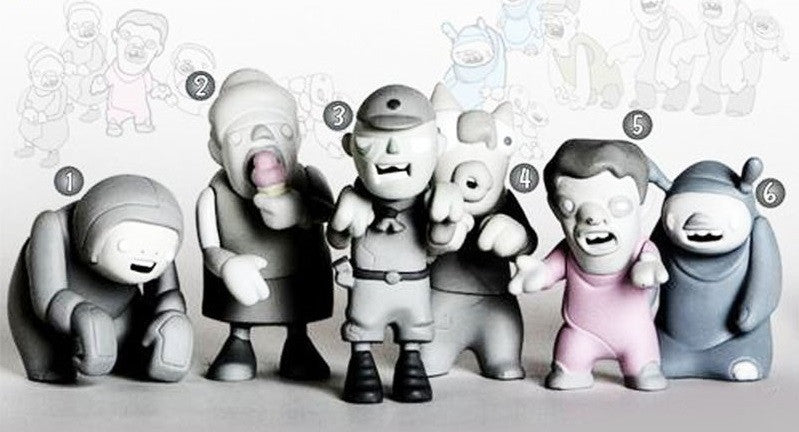 Sony Creative 2003 Derrick Hodgson Creatures of Mass Mania 6 3" Vinyl Figure Set - Lavits Figure