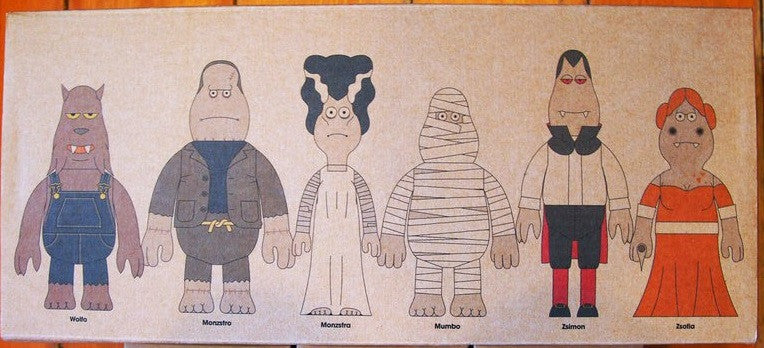 Amos Toys 2003 James Jarvis In-Crowd House Of Horror 6 4" Vinyl Figure Set - Lavits Figure
 - 2