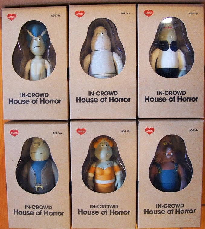 Amos Toys 2003 James Jarvis In-Crowd House Of Horror 6 4" Vinyl Figure Set - Lavits Figure
 - 1