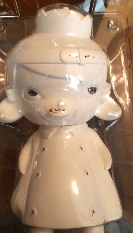 MINDstyle 2009 Kathie Olivas Two Faced Hazel DIY White Ver 9" Vinyl Figure Signed - Lavits Figure
- 1