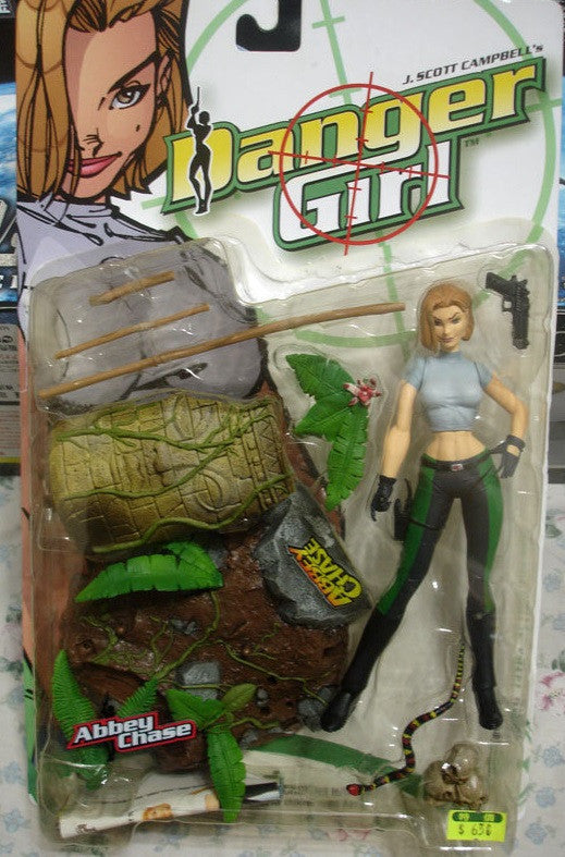 McFarlane Toys J Scott Campbell Danger Girl Abbey Chase Trading Collection Figure Used - Lavits Figure