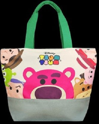 Disney Tsum Tsum Character Toy Story Huggin Bear Woody Buzz Lightyear 9" Tote Bag - Lavits Figure
 - 2