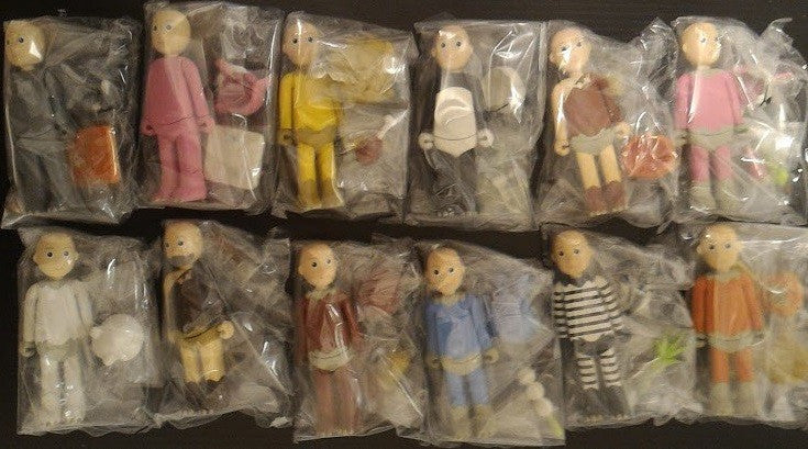 Cube Works 2004 Groovisions Brockmann Light Volume 02 Wild Animals 12 2.5" Vinyl Figure Set - Lavits Figure