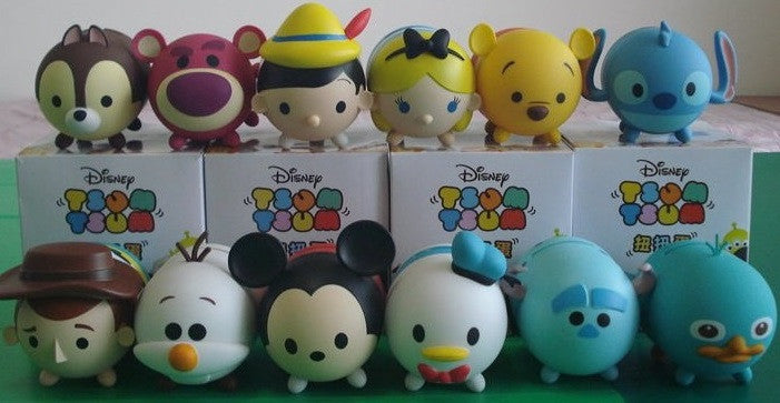 Disney Tsum Tsum Character Gashapon Style 12 Mini Coin Bank Trading Figure & Random Special Item Set - Lavits Figure
 - 2