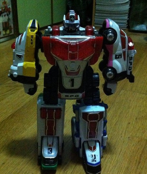 Bandai Power Rangers Dekaranger SPD Space Patrol Delta Patwing DX Dekarangerrobo Megazord Action Figure Used - Lavits Figure
 - 1