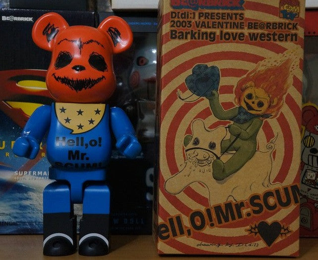 Medicom Toy 2003 Be@rbrick 400% Halloween Barking Love Western 11" Vinyl Collection Figure - Lavits Figure