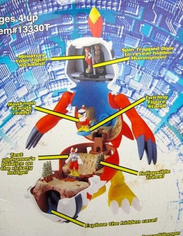 Bandai Digimon Digital Monster Deluxe Digivolving Playset Hawkmon Ver Action Figure - Lavits Figure
- 2