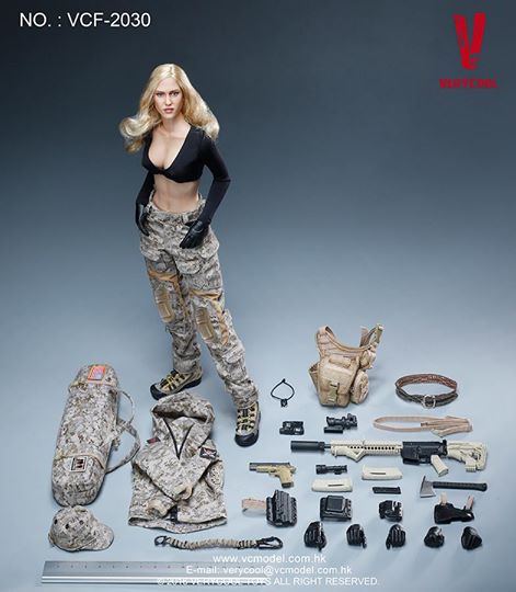 Verycool 1/6 12" VCF-2030 Female Shooter Max Action Figure