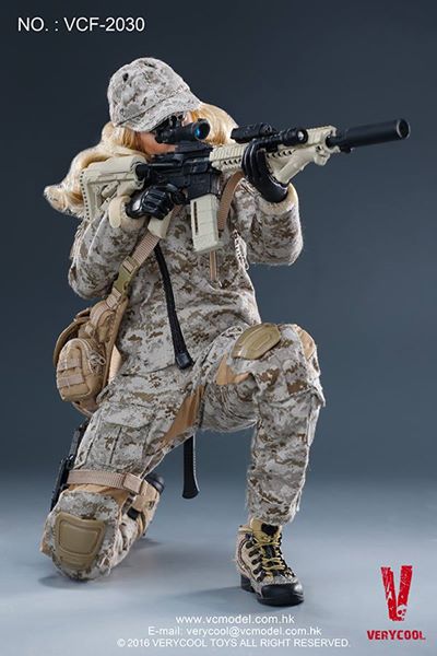 VERYCOOL VCF-2037B Jenner Military Female Soldier Action Figure 1/6 IN  STOCK