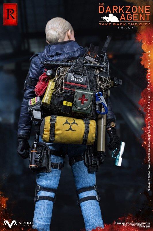 Virtual Toys 12" 1/6 The Darkzone Agent Take Back The City Tracy 2P ver Action Figure
