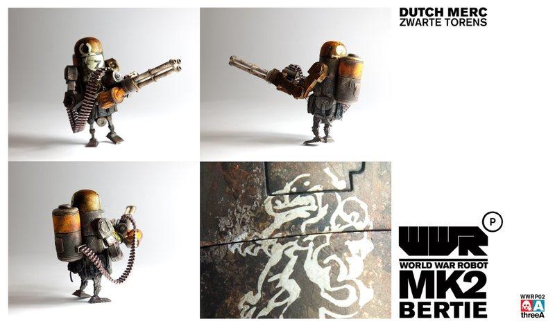 ThreeA 3A Toys 1/12 Ashley Wood WWR Bertie MK2 Dutch Merc Zwarte Torens ver  Action Figure