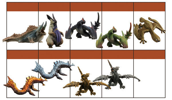 Bandai Monster Hunter Illustrations Part VII 7 10 Trading Figure Set