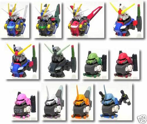 Bandai 2005 Mobile Suit Gundam Head Seed Destiny ver 12 Trading Figure Set