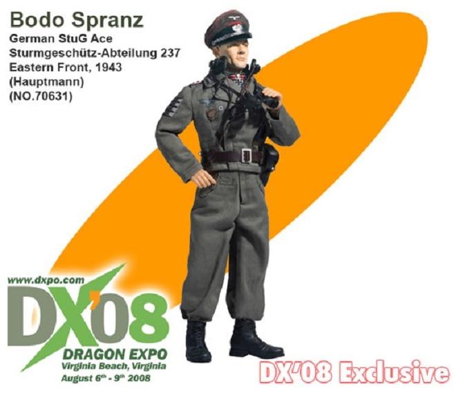 Dragon 12" 1/6 WWII DX08 Eastern Front 1943 German Stug Ace Bodo Spranz Action Figure