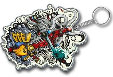 PlayStation 4 PS4 Namco Tekken 7 Yoshimitsu Metal Mascot Strap Key Chian Holder Figure