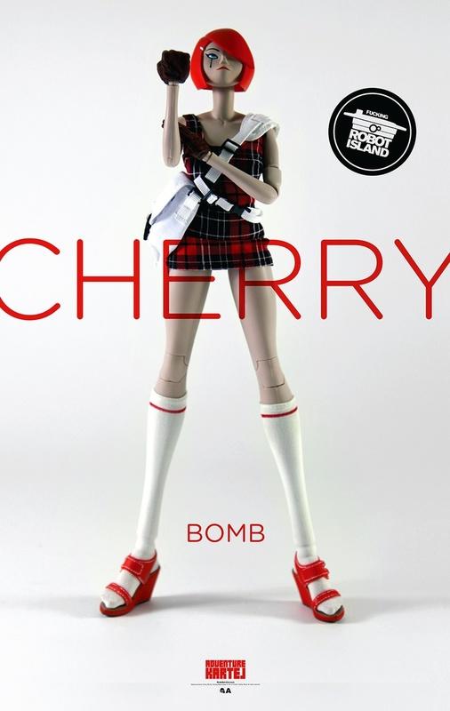 ThreeA 3A Toys Ashley Wood Adventure Kartel Robot Island Cherry Bomb 12" Action Figure