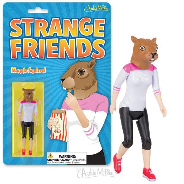 Archie McPhee Strange Friends Maggie Squirrel Action Figure