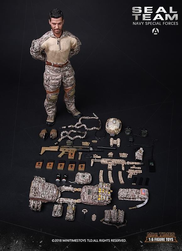 Mini Times Toys 1/6 12" M012 Seal Team Navy Special Forces Action Figure