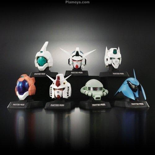 Bandai 2011 Mobile Suit Gundam Head Collection Vol 1 7 Trading Figure Set