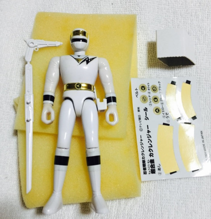Bandai Power Rangers Ninja Sentai Kakuranger Chogokin 5 Fighter Action Figure Set Used