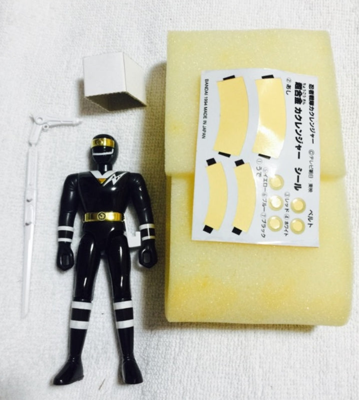 Bandai Power Rangers Ninja Sentai Kakuranger Chogokin 5 Fighter Action Figure Set Used