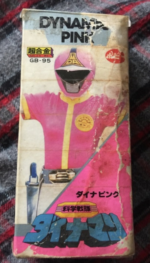 Popy Power Rangers Kagaku Sentai Dynaman Chogokin GB-95 Pink Fighter Action Figure Used