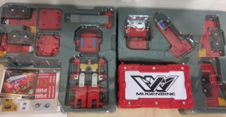 Bandai Machine Robo Mugenbine Mugen Base 02 Turboroids Mugen Fire Action Figure