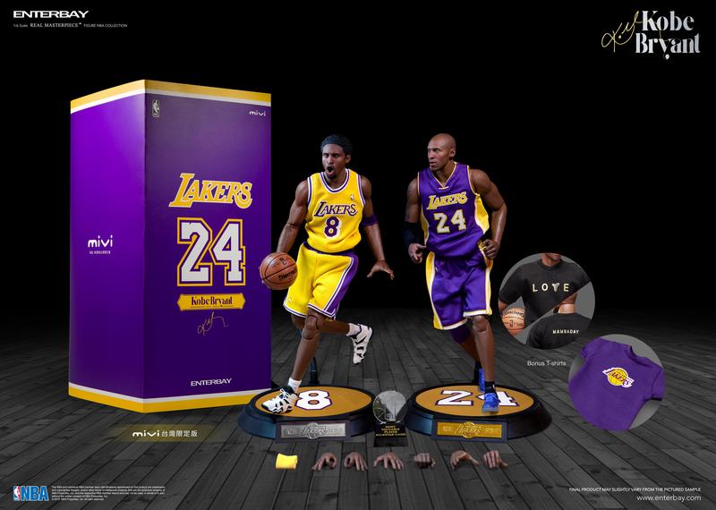 Enterbay 1/6 12" Real Masterpiece NBA Collection Kobe Bryant 3.0 Taiwan Limied Edition Action Figure
