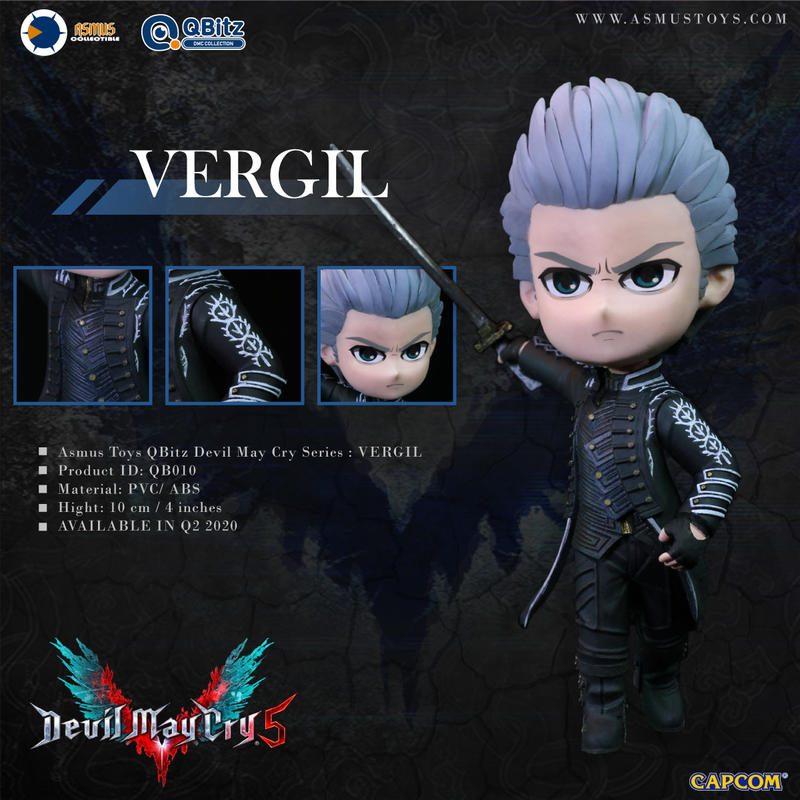 Asmus Toys QBitz Devil May Cry 5 Vergil 4" Figure