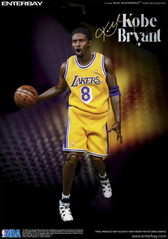 Enterbay 1/6 12" Real Masterpiece NBA Collection Kobe Bryant 3.0 Taiwan Limied Edition Action Figure
