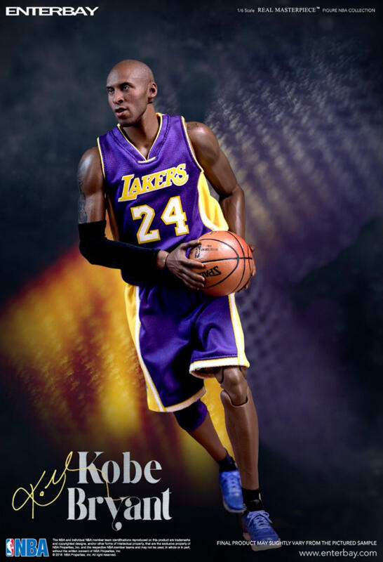 Enterbay 1/6 12" Real Masterpiece NBA Collection Kobe Bryant 3.0 Taiwan Limied Edition Action Figure