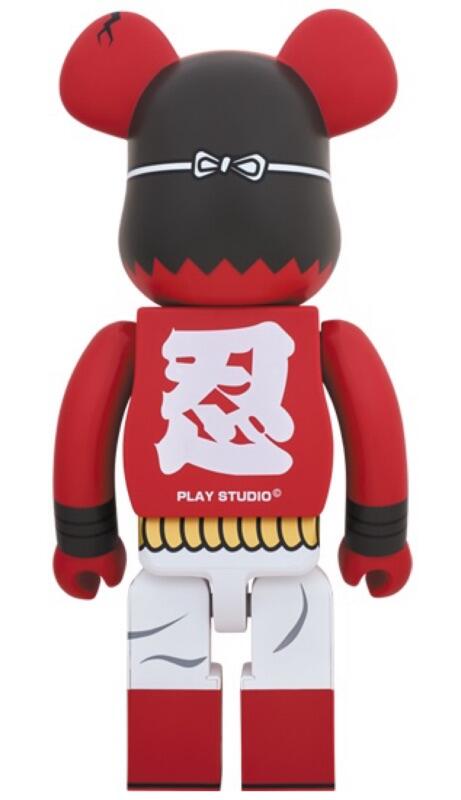 Medicom Toy Be@rbrick 1000% Play Studio Red Ghost ver 29" Vinyl Figure