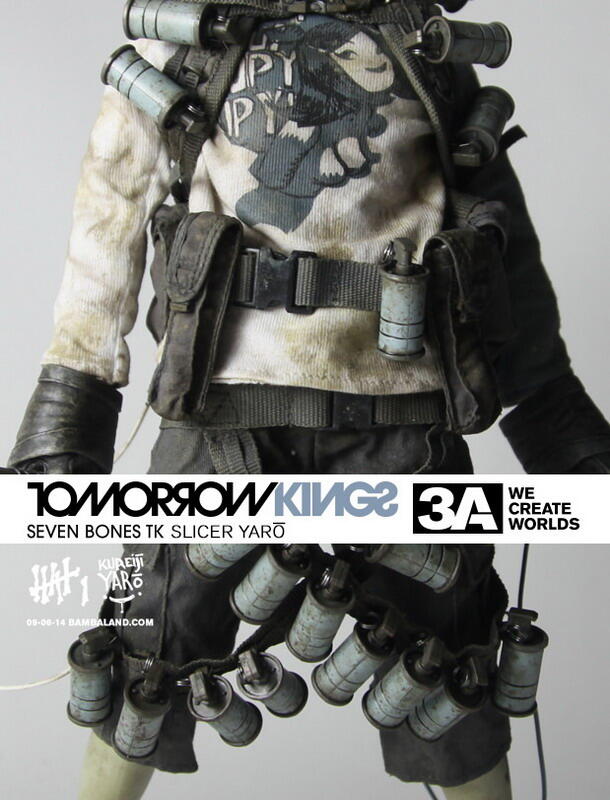 ThreeA 3A Toys Ashley Wood Tomorrow King Classics Seven Bone Slicer Yaro 12" Vinyl Figure