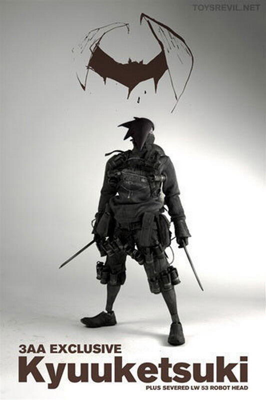 ThreeA 3A Toys 1/6 12" Ashley Wood Tomorrow King TK Baka Kyuuketsuki Plus Severed LW 53 Robot Head Action Vinyl Figure