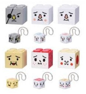 Yujin To Fu Devilrobots Gashapon Oyako 6 Brick Swing Mascot Strap Figure Set - Lavits Figure
- 1