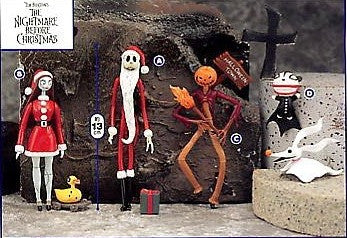 Sega Disney The Nightmare Before Christmas 4 5" Trading Figure Set - Lavits Figure
- 1