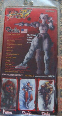 Neca 2009 Street Fighter IV SDCC Exclusive Guile Yellow Ver Action Figure