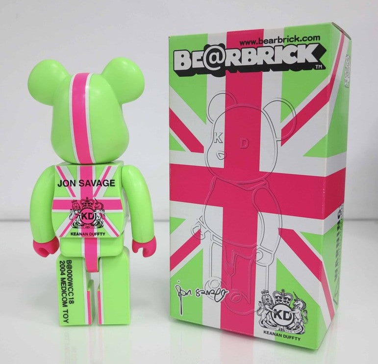 Medicom Toy 2004 Be@rbrick 400% Jon Savage x Keanan Duffty World Character Convention 18 England's Dreaming 11" Vinyl Figure - Lavits Figure
 - 2
