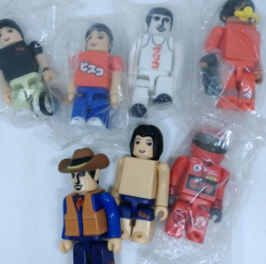Medicom Toy Kubrick 100% Glico 7 Figure Set Used - Lavits Figure