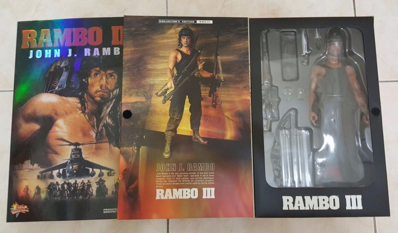 Hot Toys 1/6 12" Rambo III John J. Action Figure - Lavits Figure
- 2