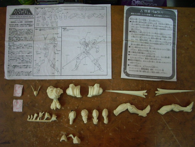 Kaiyodo Detonator Orgun Robot Museum Series No 15 Resin Cold Cast Model Kit Figure