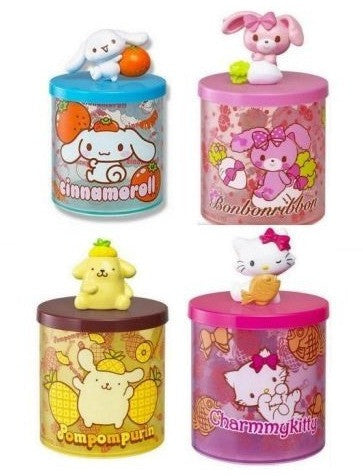 Sanrio Hi-Life Store Limited Hello Charmmy Kitty Pompompurin Bonbonribbon 4 Plastic Can Figure Set - Lavits Figure