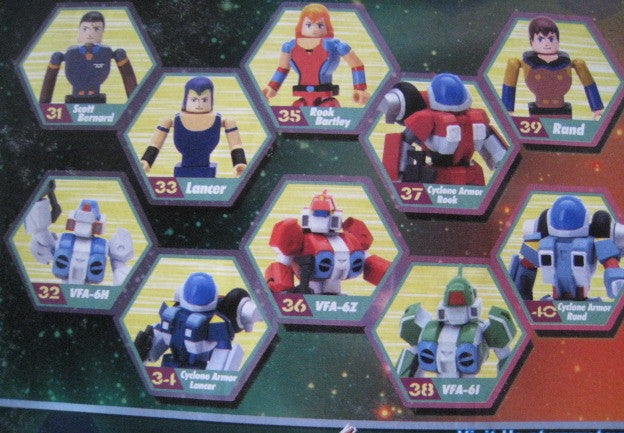 Toynami Robotech New Generation I-Men Magnetic Feet #031~#040 10 Action Figure Set - Lavits Figure
- 2