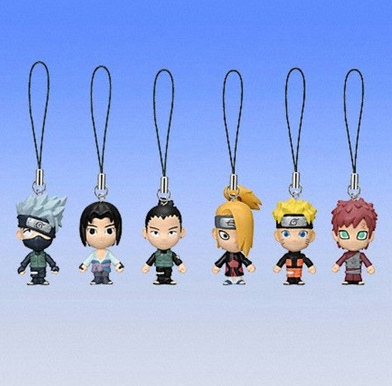 Bandai Naruto Gashapon Yura Yura Strap Mascot Swing 6 Mini Figure Set - Lavits Figure
 - 2