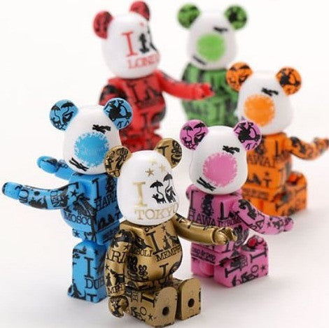 Medicom Toy Be@rbrick 100% Isetan Around World Caperino & Peperone 6 Figure Set - Lavits Figure
 - 1